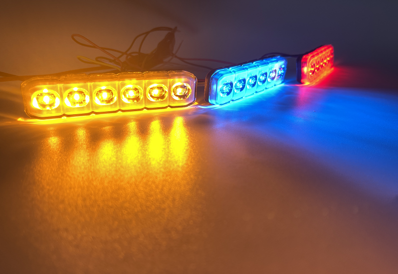 Regulación de luces de advertencia de vehículos