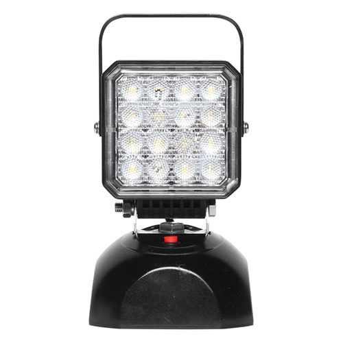 Luz de trabajo con base magnética y recargable